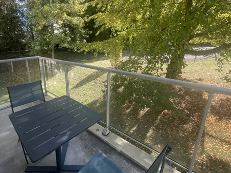 vue balcon appartement type 2 meublé à louer sur Tours-Nord | Tours'N Gestion Immo 37