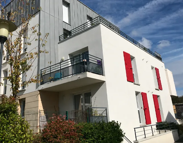 Vue immeuble avec T3 avec 2 terrasses à louer sur Tours Nord | Tours'N Gestion Immo 37